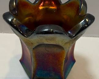 Carnival Glass Bowls and Toothpick Holder