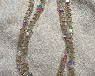 Aurora Borealis Crystal Bead Necklace