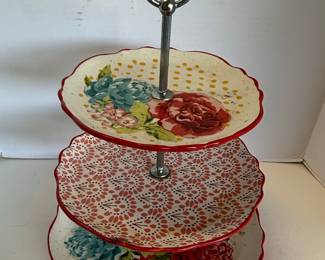 The Pioneer Woman Floral Tiered Stand