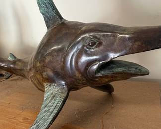 Bronze Swordfish Sculpture