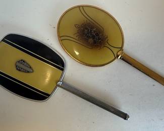 Vintage Hand Mirror and Brush Set