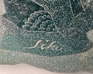 Siku Inuit Glass Paperweight Sculpture