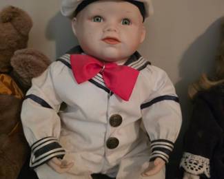 Matthew Sailor Porcelain Doll by Yolanda Bello