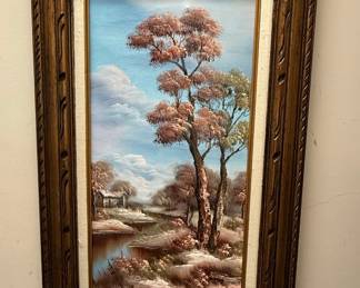 I. Cafieri Style Landscape Oil Painting