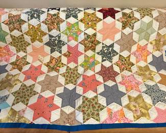 Star Pattern Handmade Quilt Style