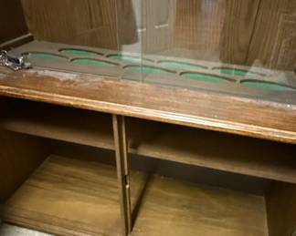 Oak Gun Cabinet Display Case