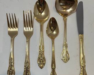 Excel Japan Gold Plated Flatware Set