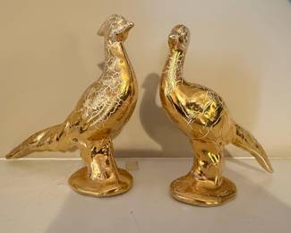 J. Bertsel Ceramic Pheasant Figurines