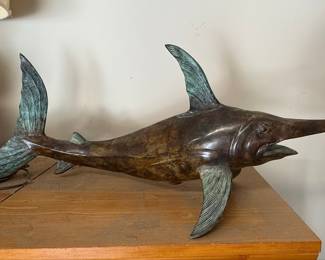 Bronze Swordfish Sculpture