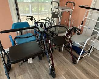 Mobility Aids Collection - Rollators and Commode