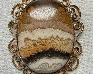 Picture Jasper Brooch