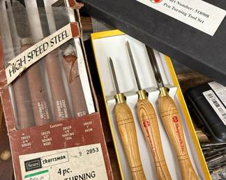Craftsman Wood-Turning Chisel Set and Shopsmith Pen Turning Tool Set