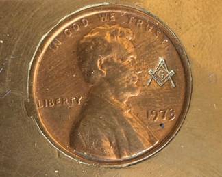 Masonic Penny Holder