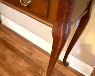 Queen Anne Style Mahogany Console Table