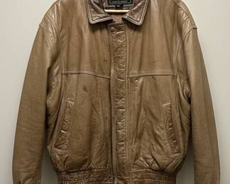 Reed Sportswear Leather Bomber Jacket