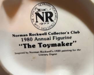 Norman Rockwell Collector's Club "The Toymaker" 1980 Annual Figurine