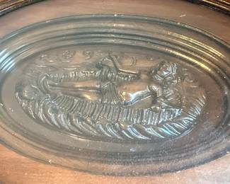 Victorian Style Carved Wood Side Tables with Glass Inserts (Pair)