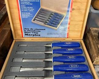 Record Marples Blue Chip Bevel Edge Chisel Set