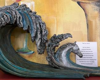 Art Sculpture Ride Your Waves Ltd Ed Bronze by Carolyn Sato