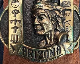Arizona Belt Buckle Registered Collection Solid Brass