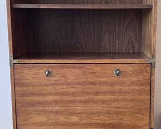 Vintage Bernhardt Campaign-Style Secretary Desk