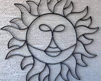 Metal Sun Wall Art