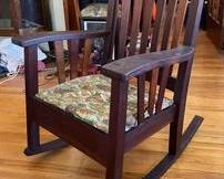 Mission style rocker