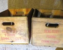 Sealtest ice cream wood crates