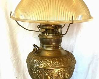 Converted electrified oil lamp