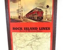 Rock Island Line railroad lithograph