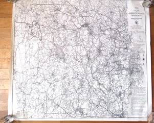 1950s map of Worcester