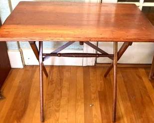 folding wood table