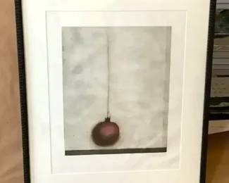 1996 Michael Gregory aquatint drypoint etching "Pomegranate"