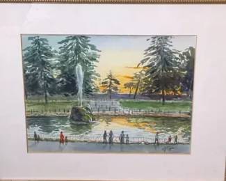 "At The Park" by the Italian artist Corrado Pogni