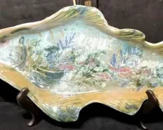 1997 Sue Christiansen Ceramic Fish Wall Hanging