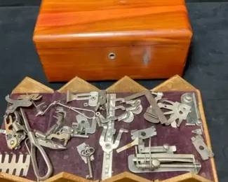 Antique Singer sewing machine puzzle box