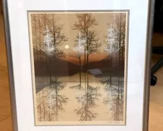 1970s Virgil Thrasher serigraph - "Moon Light"