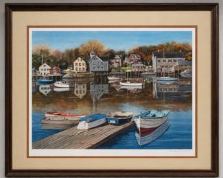 "Ebb tide at Kennebunkport" signed Mildred Sands