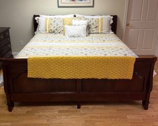 King sleigh bed by Sumter Cabinet Co.