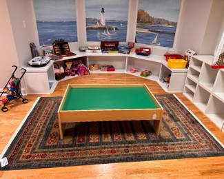 Train / activity table and assorted toys & games