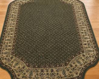 Home Decorators wool rug, 6 X 9, dark green