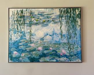 Claude Monet "Water Lilies" reproduction on canvas