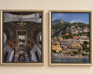 Framed photographic art of Italy