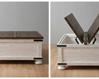 Square storage coffee table by Etha