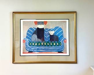 "Pacifica Societa", dog & cat by Laura Fuime