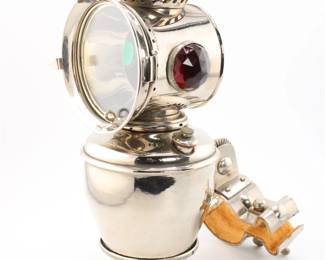 1898 Kerosene Bicycle Lamp in Mint Condition - One of many antique lamps