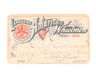 Several 1800's Bicycle Club Membership Cards in Mint Condition - Don't miss these rare gems