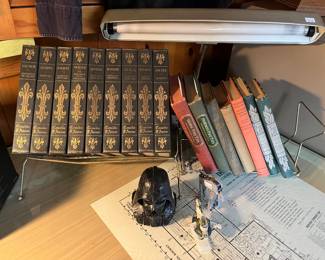 Books, Desk Lamp