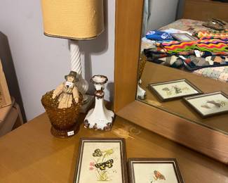 Butterfly Wall Art, Candlestick Holders 