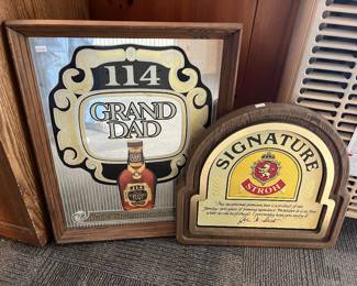 114 Grand Dad & Stroh Ad Signs 
